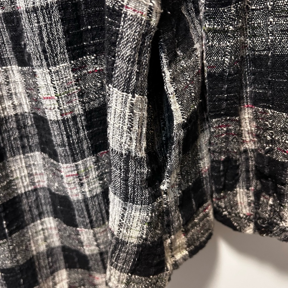 Free People Walk in the Park Plaid Cowl Neck Tunic Top Size S Farmhouse Boho - Picture 9 of 10